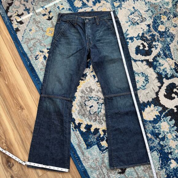 GUESS JEANS USA Flare Denim - 34x32 - Vintage / Y2K 2000s - Picture 3 of 6